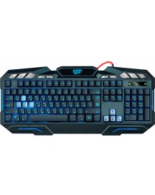 Клавиатура DEFENDER  GK-100DL Doom Kepper (USB,M-M) Black Игровая,3 цвета подсветки