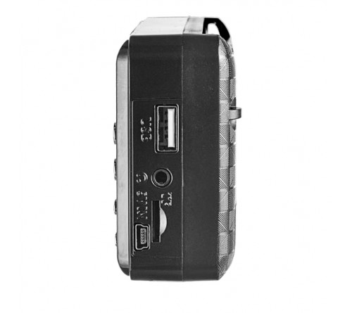 Радиоприемник-миниспикер Perfeo Palm                               FM,MP3 USB,microSD 18650 Black (PF_A4870)