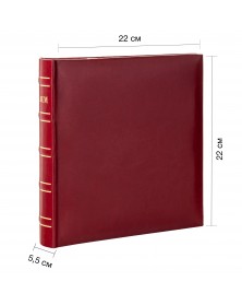 Ф/альбом ЯМ 200 ф.FA-EBBM200 - 845 классика, кн.пер, иск.кожа, бордовый(12)..