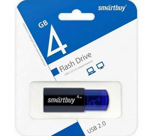 USB Флеш-Драйв    4Gb  Smart Buy Click