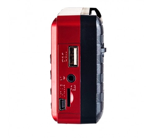 Радиоприемник-миниспикер Perfeo Palm                               FM,MP3 USB,microSD 18650 Red (PF_A4871)