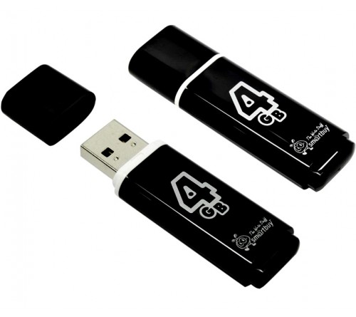 USB Флеш-Драйв    4Gb  Smart Buy Glossy