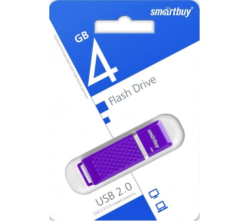 USB Флеш-Драйв    4Gb  Smart Buy Quartz