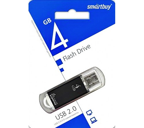 USB Флеш-Драйв    4Gb  Smart Buy V-Cut