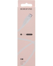 Кабель  USB - MicroUSB Borofone BX 18 1.0 m,2.0A White,коробочка Силикон..