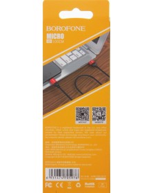 Кабель  USB - MicroUSB Borofone BX 28 1.0 m,3.0A Red,коробочка Силикон