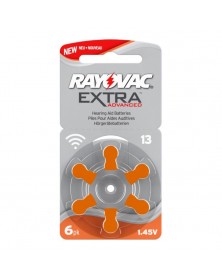 Батарейка RAYOVAC  EXTRA    ZA 13 ( PR48 )   ( G5)  6 блистер   (6/60/600)..