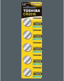 Батарейка TOSHIBA        CR2016  ( 5BL)(100)..