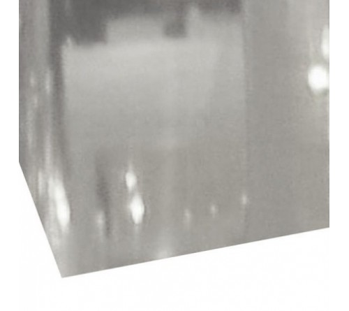 Металлическая пластина 20х30 серебро зеркальное
