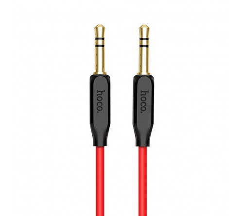 Кабель  AUX 3.5 Jack вилка - 3.5 Jack вилка   1,0 м, Hoco UPA 11 Black,коробочка