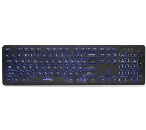 Клавиатура SmartBuy  SBK-328U-K                    (USB)         Black Подсветка