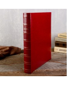 Ф/альбом ЯМ 400 ф.FA-EBBM400 - 845, кн.пер, иск.кожа, бордовый, классика   ..