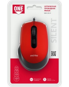 Мышь Smart Buy  265 R                     (USB, 2400dpi,Optical) Red Блисте..