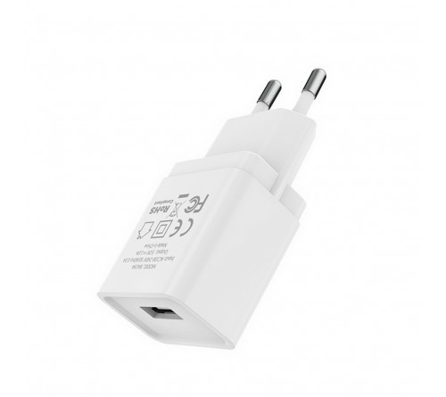 Сетевое Зарядное Устройство 220V- 1*USB выход   Borofone BA 19A  1.0A White