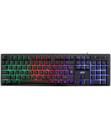 Клавиатура DEFENDER  GK-196L Arx                    (USB,M-M) Black Игровая,RGB подсветка
