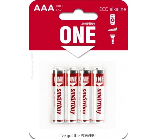 Батарейка SB ONE-Eco    LR03  Alkaline  (  4BL)(48)(480)