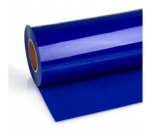 Термотрансферная  пленка  PU STICKY DARK  BLUE  с клеевым слоем (50СМ* 1М)