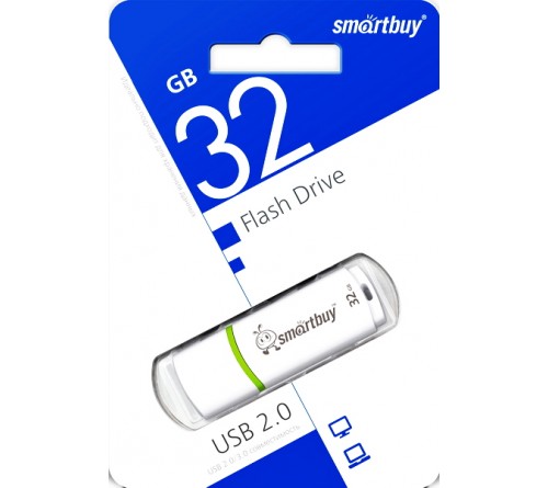 USB Флеш-Драйв  32Gb  Smart Buy Crown White