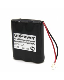 Аккумулятор радио/тел  GoPower  T160 - 3*AA PC1 NI-MH 600mAh..