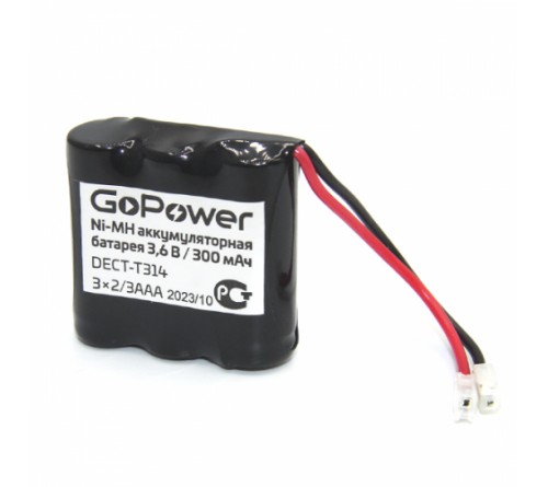 Аккумулятор радио/тел  GoPower  T314 - 3*2/3AAA PC1 NI-MH 300 mAh