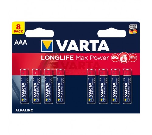 Батарейка VARTA             LR03  Alkaline  (  8BL)(160) Max Tech/ L Max Power