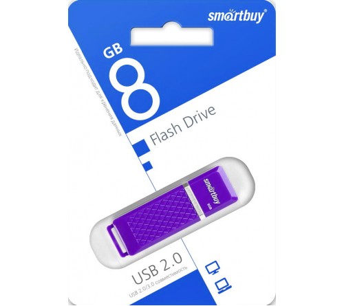 USB Флеш-Драйв    8Gb  Smart Buy Quartz