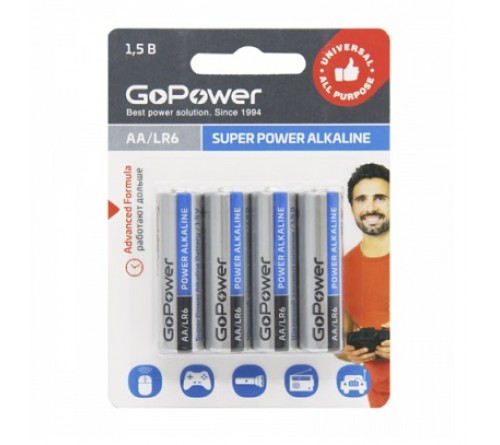 Батарейка GoPower          LR6  Alkaline  (  4BL)(48)(576)