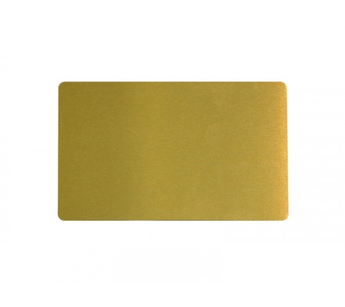 Бейдж для сублимации, 65х35мм, без окна и магнита, золото глянец ( по 10 шт )