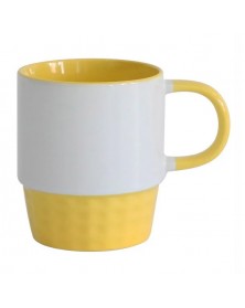 Кружка Stackable Белая/Желтая ( инд. уп)    (48)..