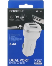 Автомобильное Зарядное Устройство 12V- USB 2*USB выхода Borofone BZ  13  2...