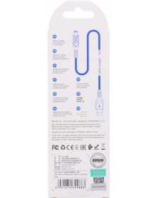 Кабель  USB - Lighting iPhone Hoco X 59 1.0 m,2.4A, Blue,коробочка Нейлон