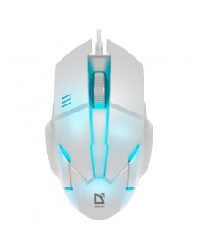 Мышь DEFENDER    982 Host           (USB, 1000dpi,Optical) White 7 цветов подсветки Блистер