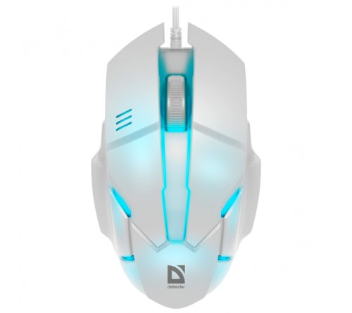 Мышь DEFENDER    982 Host           (USB, 1000dpi,Optical) White 7 цветов подсветки Блистер