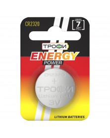 Батарейка ТРОФИ            CR2320  ( 1BL)(10/240) Energy Power, Lithium 3 V