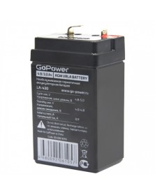 Аккумулятор GoPower VRLA  4v - 3 Ah    Свинц.- кислотный  AGM  (1 / 10)