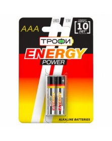 Батарейка ТРОФИ            LR03  Alkaline  (  2BL)(40)(480) ENERGY POWER Al..