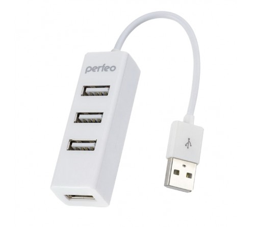 USB-концентратор Perfeo (PF-HYD-6010H White) 4 порта (PF_A4526)