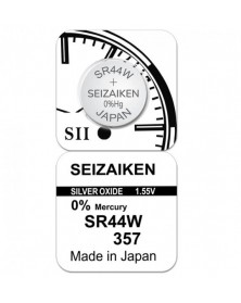 Батарейка SEIZAIKEN 357 (SR44W) Silver Oxide 1.55V (1/10/100)..