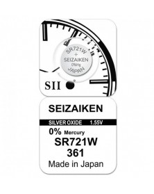 Батарейка SEIZAIKEN 361 (SR721W) Silver Oxide 1.55V (1/10/100)..