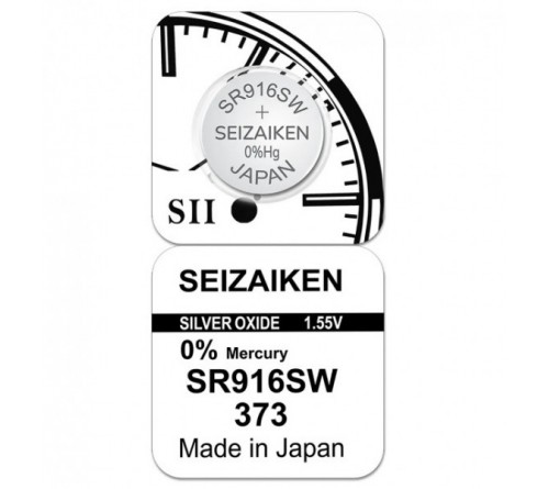 Батарейка SEIZAIKEN 373 (SR916SW) Silver Oxide 1.55V (1/10/100)
