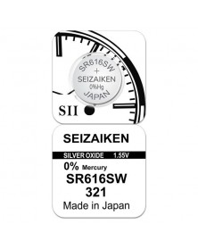 Батарейка SEIZAIKEN 321 (SR616SW) Silver Oxide 1.55V (1/10/100)..