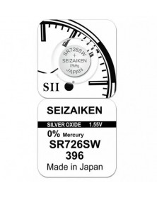 Батарейка SEIZAIKEN 396 (SR726W) Silver Oxide 1.55V  (1/10/100)..