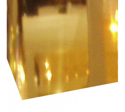 Металлическая пластина 20х30 золото шампань 