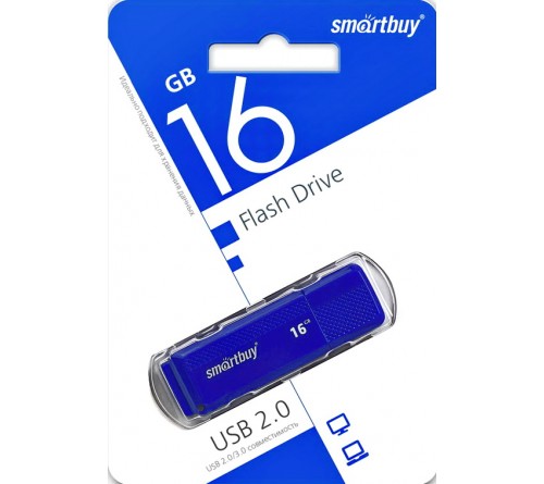 USB Флеш-Драйв  16Gb  Smart Buy Dock Blue