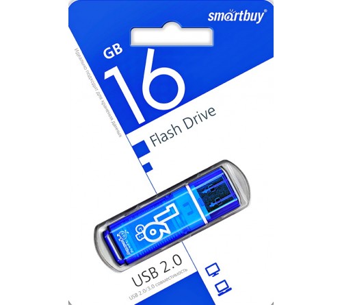 USB Флеш-Драйв  16Gb  Smart Buy Glossy