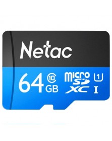 Карта памяти  MicroSDXC     64Gb (Class  10)  Netac +  Адаптер P500 Standar..