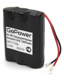 Аккумулятор радио/тел  GoPower  T236 - 3*3AA PC1 NI-MH 1300 mAh..