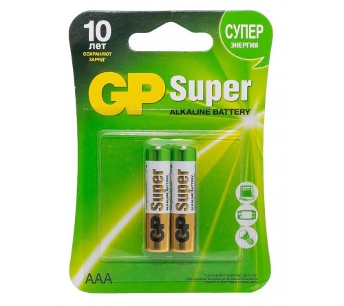 Батарейка GP SUPER       LR03  Alkaline  (  2BL)(20)(160)