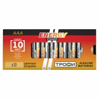 Батарейка ТРОФИ            LR03-10 box ENERGY POWER Alkaline (10/800)