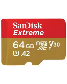 Карта памяти  MicroSDXC     64Gb (Class  10)  Sandisk  без Адаптера Extreme..
